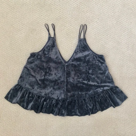 LIKE NEW Aerie Crushed Velvet Top - Picture 3 of 5